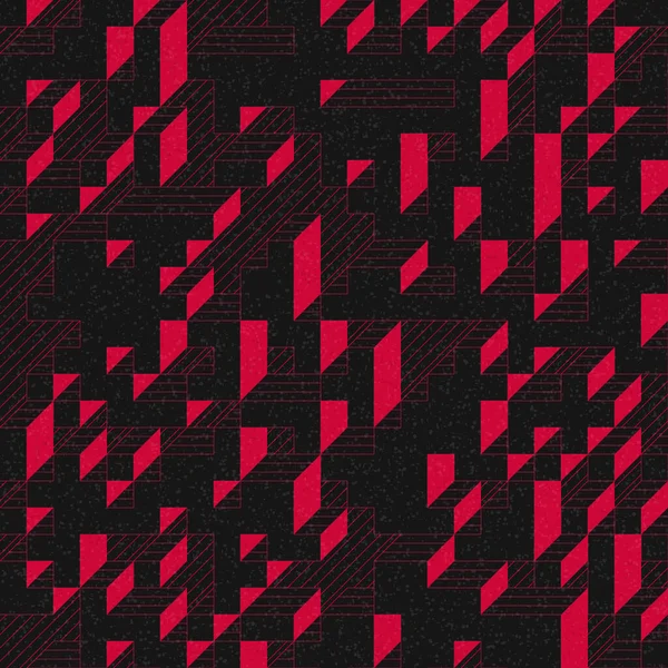 Edward Zajec 'in 1971' deki Il Cubo 'sunun uygulanması. Esasen 8 taştan oluşan bir Truchet fayans seti ve yerleştirme sanatı illüstrasyonu için kurallar