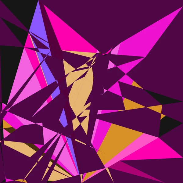 Geometrische Abstraktion Generative Kunst Hintergrund Kunst Illustration — Stockvektor
