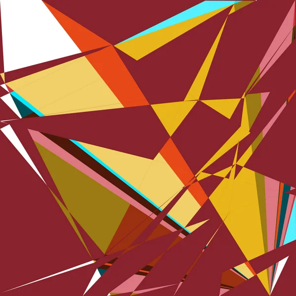 Geometrik soyutlama üretken sanat arkaplan çizimi