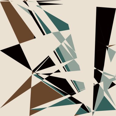 Geometrik soyutlama üretken sanat arkaplan çizimi