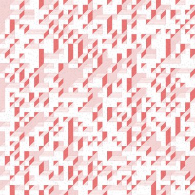 Edward Zajec 'in 1971' deki Il Cubo 'sunun uygulanması. Esasen 8 taştan oluşan bir Truchet fayans seti ve yerleştirme sanatı illüstrasyonu için kurallar