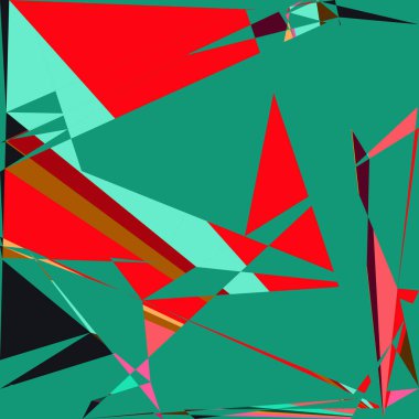 Geometrik soyutlama üretken sanat arkaplan çizimi