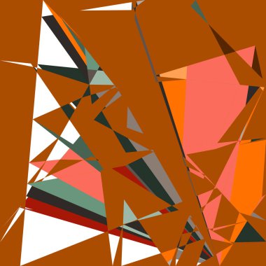 Geometrik soyutlama üretken sanat arkaplan çizimi