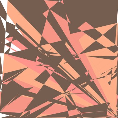 Geometrik soyutlama üretken sanat arkaplan çizimi