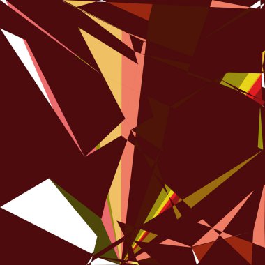 Geometrik soyutlama üretken sanat arkaplan çizimi