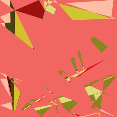 Geometrik soyutlama üretken sanat arkaplan çizimi