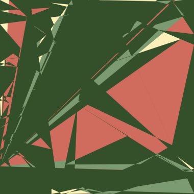 Geometrik soyutlama üretken sanat arkaplan çizimi