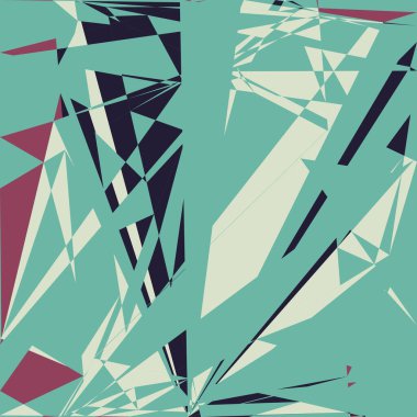 Geometrik soyutlama üretken sanat arkaplan çizimi