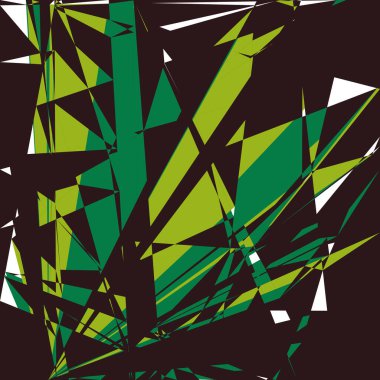 Geometrik soyutlama üretken sanat arkaplan çizimi