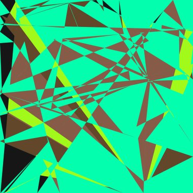 Geometrik soyutlama üretken sanat arkaplan çizimi