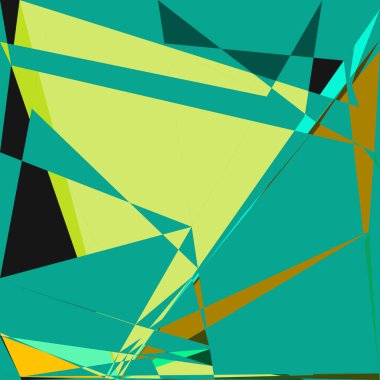 Geometrik soyutlama üretken sanat arkaplan çizimi