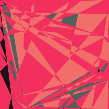 Geometrik soyutlama üretken sanat arkaplan çizimi