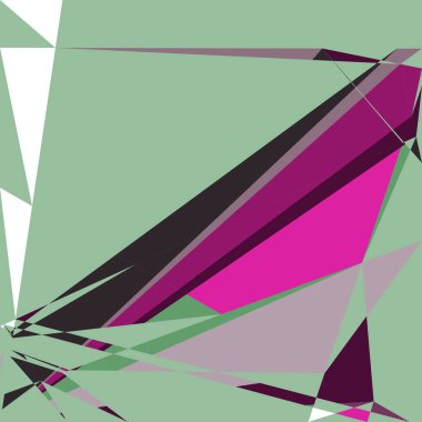 Geometrik soyutlama üretken sanat arkaplan çizimi