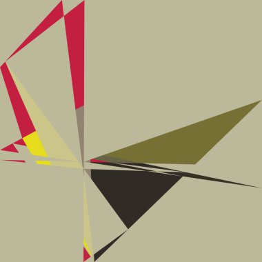 Geometrik soyutlama üretken sanat arkaplan çizimi