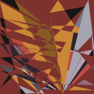 Geometrik soyutlama üretken sanat arkaplan çizimi