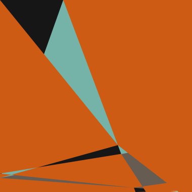 Geometrik soyutlama üretken sanat arkaplan çizimi