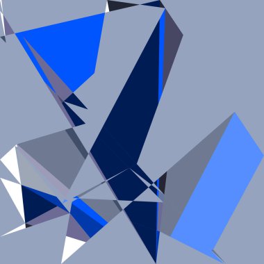 Geometrik soyutlama üretken sanat arkaplan çizimi