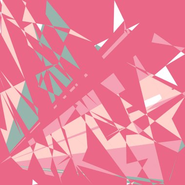 Geometrik soyutlama üretken sanat arkaplan çizimi