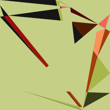 Geometrik soyutlama üretken sanat arkaplan çizimi