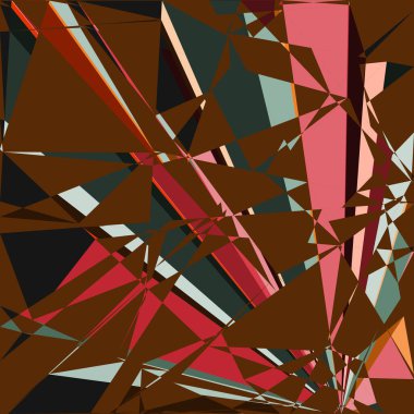 Geometrik soyutlama üretken sanat arkaplan çizimi