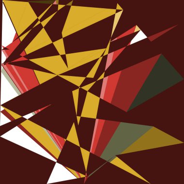 Geometrik soyutlama üretken sanat arkaplan çizimi