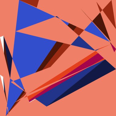 Geometrik soyutlama üretken sanat arkaplan çizimi