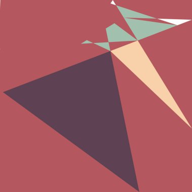 Geometrik soyutlama üretken sanat arkaplan çizimi