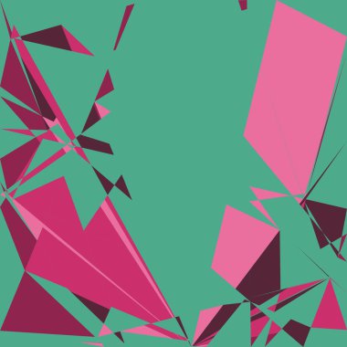 Geometrik soyutlama üretken sanat arkaplan çizimi