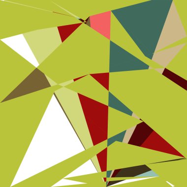 Geometrik soyutlama üretken sanat arkaplan çizimi