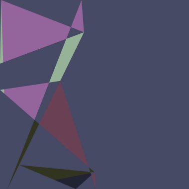 Geometrik soyutlama üretken sanat arkaplan çizimi