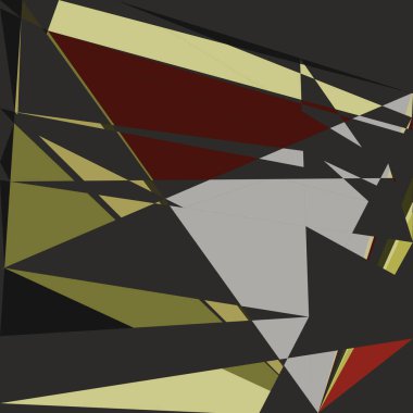 Geometrik soyutlama üretken sanat arkaplan çizimi