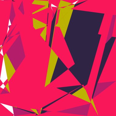 Geometrik soyutlama üretken sanat arkaplan çizimi