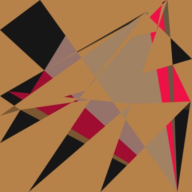 Geometrik soyutlama üretken sanat arkaplan çizimi