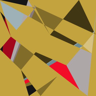 Geometrik soyutlama üretken sanat arkaplan çizimi