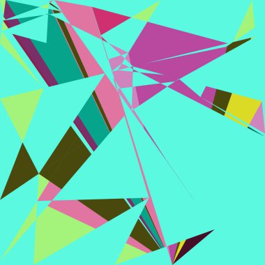 Geometrik soyutlama üretken sanat arkaplan çizimi