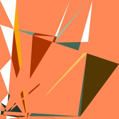 Geometrik soyutlama üretken sanat arkaplan çizimi