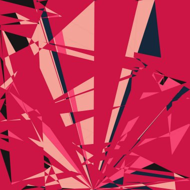 Geometrik soyutlama üretken sanat arkaplan çizimi