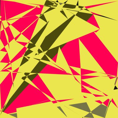 Geometrik soyutlama üretken sanat arkaplan çizimi