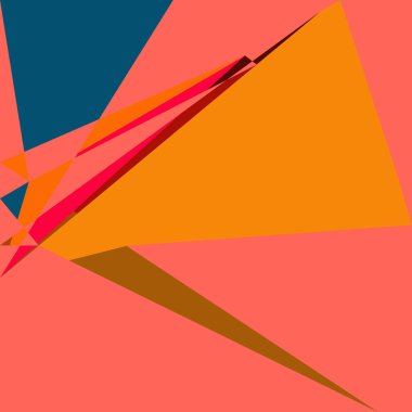 Geometrik soyutlama üretken sanat arkaplan çizimi