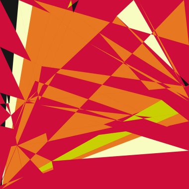 Geometrik soyutlama üretken sanat arkaplan çizimi