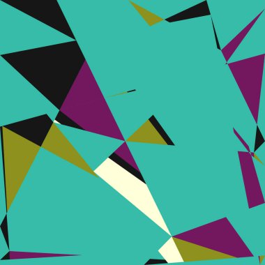 Geometrik soyutlama üretken sanat arkaplan çizimi