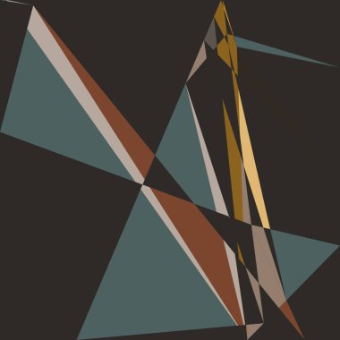 Geometrik soyutlama üretken sanat arkaplan çizimi