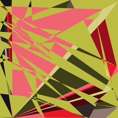 Geometrik soyutlama üretken sanat arkaplan çizimi