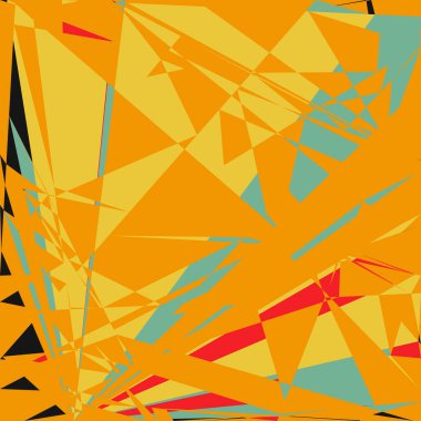 Geometrik soyutlama üretken sanat arkaplan çizimi