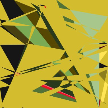 Geometrik soyutlama üretken sanat arkaplan çizimi