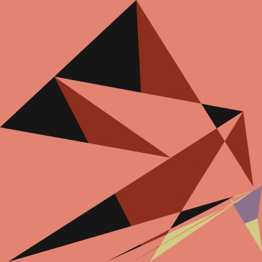 Geometrik soyutlama üretken sanat arkaplan çizimi