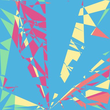 Geometrik soyutlama üretken sanat arkaplan çizimi