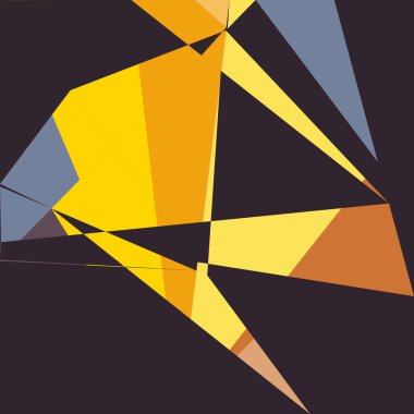 Geometrik soyutlama üretken sanat arkaplan çizimi