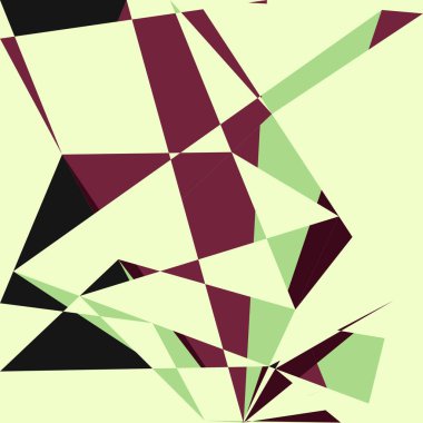 Geometrik soyutlama üretken sanat arkaplan çizimi