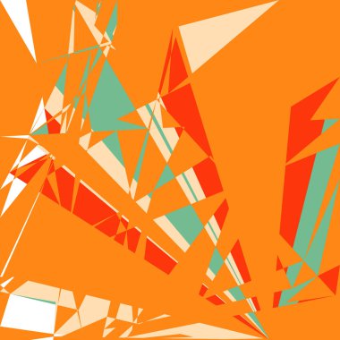 Geometrik soyutlama üretken sanat arkaplan çizimi